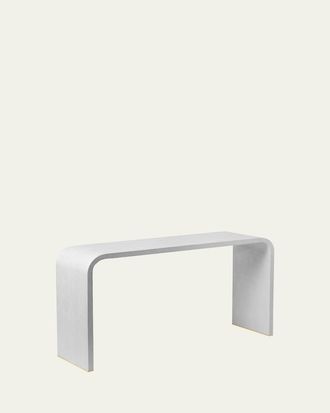 Aerin Faux Shagreen Console Table