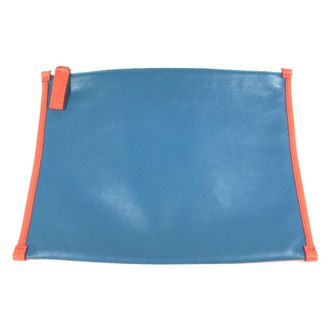 Ferragamo Leather Clutch Bag (Pre-Owned)