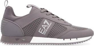 Emporio Armani X8X027 Woven Sneaker - Heren - Sneakers - Grijs - 41 EU - Leer - Schoenen