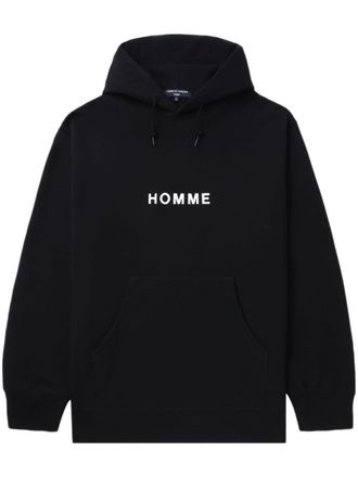 Comme Des Garçons Hoodie met print - Zwart
