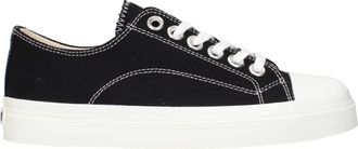 Moschino Black Fabric Low Top Womens Sneakers