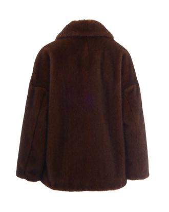 Herno Soft Faux Fur Coat - Brown