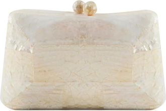 Serpui Charlotte Kabibe clutch - White