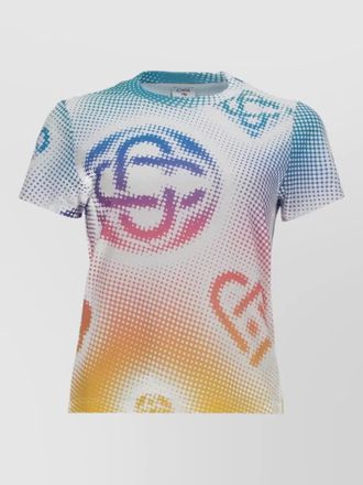 Casablanca short sleeve crew neck graphic top