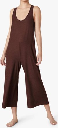 Beyond Yoga Featherweight Hang Loose Jumpsuit In Iced Mocha Heather
