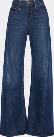 Mother The Lemon Twist Wide-Leg Jeans
