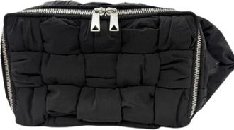 Bottega Veneta Pre-owned Vintage Nylon Crossbody Bag - Dames - Vintage Schoudertas - Zwart - ONE Size - Nylon - Vintage