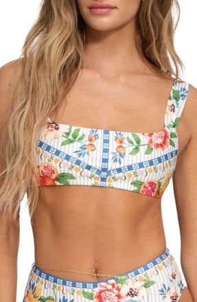 Agua Bendita Sele Basket Bikini Top in Blue at Nordstrom, Size X-Large