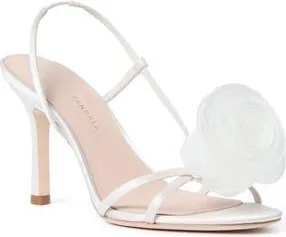 Loeffler Randall Steph Flower Sandal in Cream at Nordstrom Rack, Size 11.5