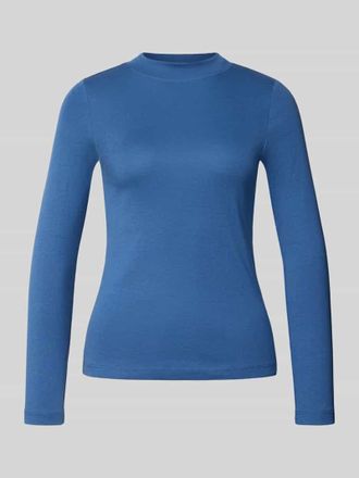 Christian Berg Longsleeve mit Stehkragen in Blau, Gr&ouml;&szlig;e M