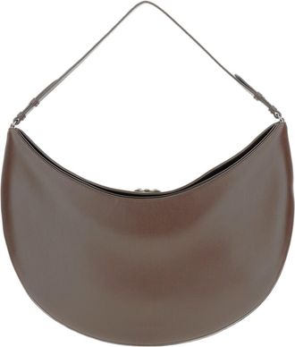 Jacquemus Half-Moon Calf Leather Shoulder Bag With Adjustable Strap