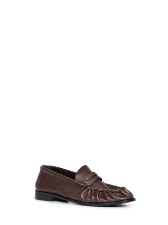 Saint Laurent Mens Brown Matte Leather Le Loafer Loafers Calf