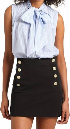 Derek Lam Reyna Stretch Crepe Mini Skirt In Black