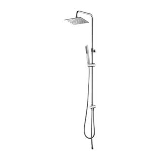 Omnires Omnires Micro S - Conjunto De Ducha Sin Grifo, 20x20 Cm, 3 Chorros, Cromo Sysy-kcr