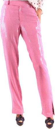 Msgm Wijde Broek - Dames - Wijde Broeken - Roze - XS - Katoen - Broeken