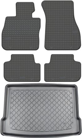 OEM Bmw Serie 1 F40 Hatchback Desde Septiembre De 2019. Juego De Alfombrillas De Goma Para Coche + Alfombrilla Para Maletero