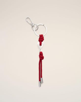 Ami Red metal charm keyring with Ami de Coeur Red - OS - Unisex