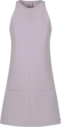 Courr&egrave;ges Handtekening A-Lijn Jurk - Dames - Korte kleedjes - Roze - 2XS - Polyester - Kleedjes