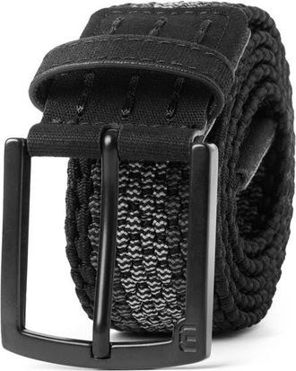 Travis Mathew In the Clear Woven Elastic Belt in Black at Nordstrom, Size X-Large