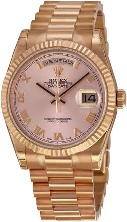 Rolex Day-Date Champagne Dial 18K Everose Gold President Automatic Mens Watch 118235CRP