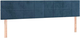 vidaXL Cabecero Con Led De Terciopelo Marr&oacute;n Oscuro 160x5x78/88 Cm Vidaxl