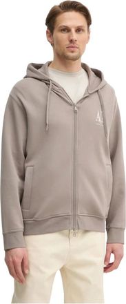 A|X Armani Exchange Heren, Sweatshirts & Hoodies, Beige, Maat: 2XL Katoen