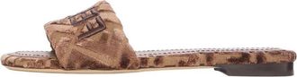 Fendi (WMNS) Fendi FW25 Sunshine Velvet Slide Brown 8R8092AY9ZF1TP1