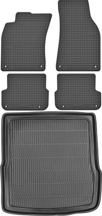 OEM Alfombrillas Maletero Max-mat 910116 + Motohobby 141108 - Audi A6 C6 Avant / Kombi De 2005-2011, Reposapi&eacute;s Av2 Delanteros Y Traseros - Instaladas