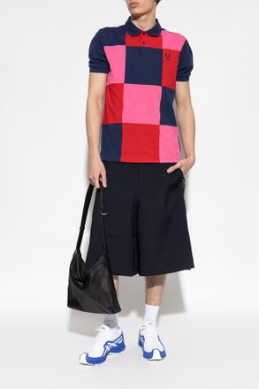 Comme Des Gar&ccedil;ons Comme Des Gar&ccedil;ons Shirt Checkered Pattern Polo, Mens, Pink
