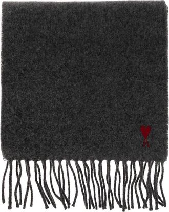 Ami Heren, Accessoires, Grijs, Maat: ONE Size Wol