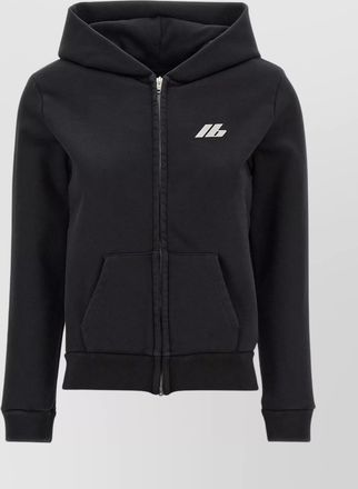 Balenciaga hoodie with logo print and front pockets