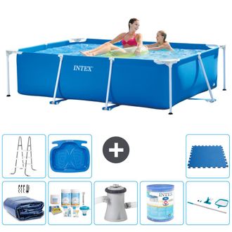 Intex Piscina Con Estructura Rectangular - 220x150x60 Cm - 7-piezas S40037