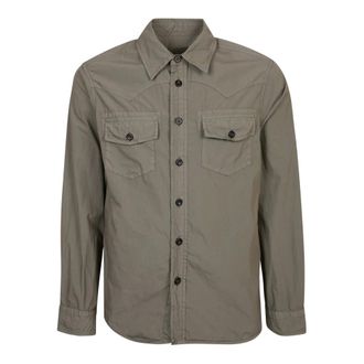 Original Vintage Overhemden, Heren, Groen, S, Casual Shirts