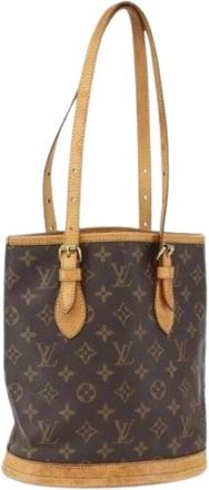 Louis Vuitton Pre-owned Bucket Bags, female, Brown, Size: ONE SIZE Pre-owned Vintage Canvas Bucket Bag