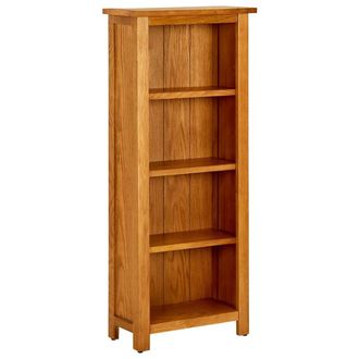 vidaXL Vidaxl - Estanter&iacute;a De 4 Niveles Madera Maciza De Roble 45x22x110 Cm