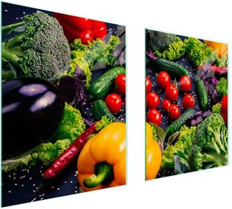 OEM Placa Protectora De Vidrio Para Estufa 85x52 Verduras