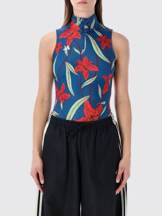 adidas Top a body Adidas Originals in tessuto tecnico stampato