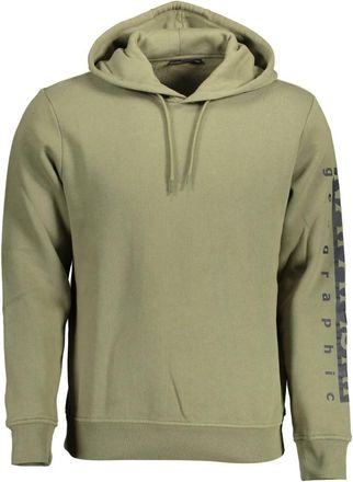 Napapijri Groene Katoenen Trui met Capuchon - Heren - Hoodies - Groen - 2XL - Katoen - Hoodies & sweatvesten