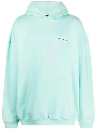 Balenciaga Felpa con cappuccio - Verde