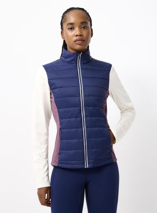 I.FIV5 Womens Semi-quilted brushed jersey jacket