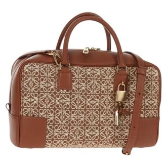 Loewe Pre-owned Handtas - Dames - Vintage Handtas - Bruin - ONE Size - Leer - Vintage
