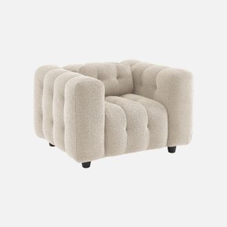 Sweeek Sill&oacute;n Tapizado En Tejido Borreguito