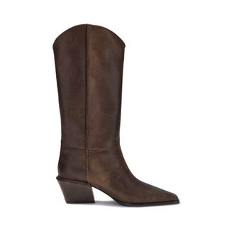 PARIS TEXAS Brown Leather Womens Boots