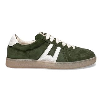 Moma Moma, Schoenen, Heren, Groen, 41 EU, Leer, Vulcano Sneakers