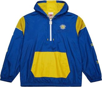 Mitchell & Ness Giacca Golden State Warriors Royal Team OG 3.0 con mezza zip - Blu