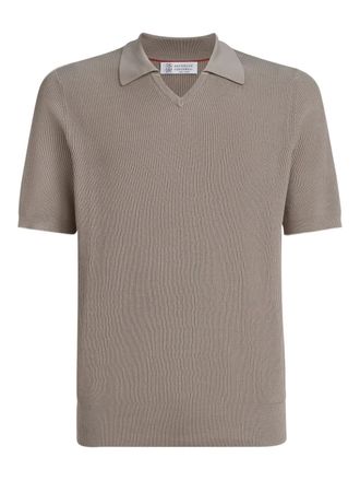 Brunello Cucinelli T-shirt con scollo a V - Toni neutri