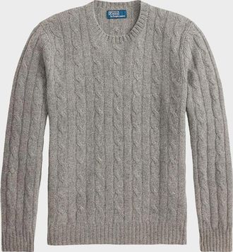 Polo Ralph Lauren Men & apos;s The Iconic Cable-Knit Cashmere Sweater