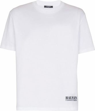 Balmain Hombre, Camisetas, Blanco, Talla: M
