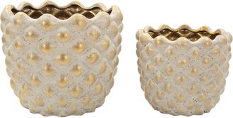 Dmora Vase Taiping Dmora, En C&eacute;ramique Beige