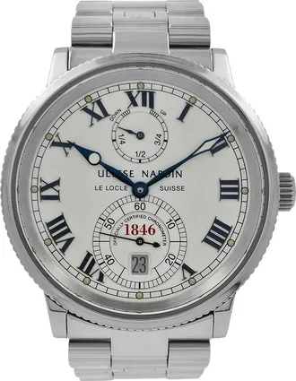 Ulysse Nardin Pre-owned Ulysse Nardin Chronometer Automatic Silver Dial Unisex Watch 263-22